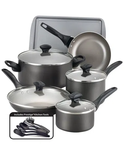 Farberware 15pc Nonstick Cookware Set In Black