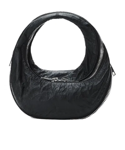 Alexander Wang Twist Mini Bag Shoulder Bag In Black Leather