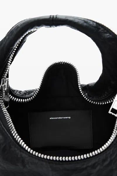 Alexander Wang Twist Mini Bag Shoulder Bag In Black Leather