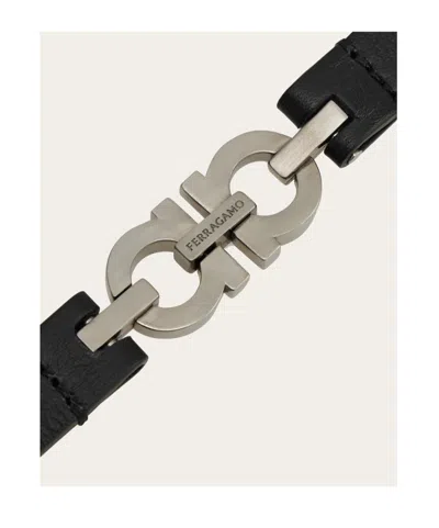 Ferragamo Silver  Black Bracelets In Black