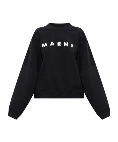 Marni Knitwear Crew Neck Long Sleeves In Black