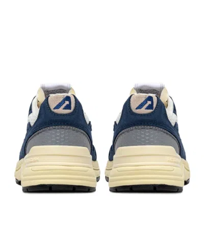 Autry Round Toe Rubber Sole Sneakers In Blue