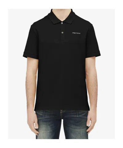 Alexander Mcqueen Alexander Mc Queen T Shirts And Polos Black In Blue