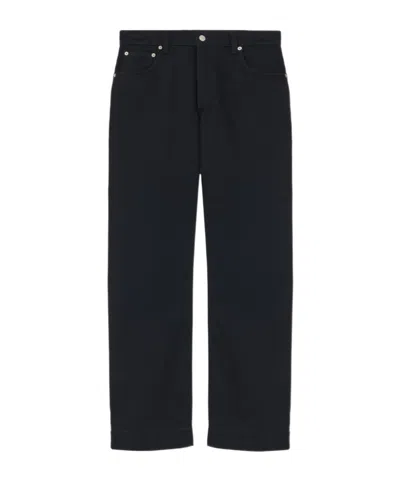 Alexander Mcqueen Cotton Denim Wide Leg Jeans