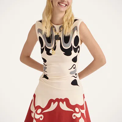 La Doublej Lela Mini Dress Phoenix Placee In Multi