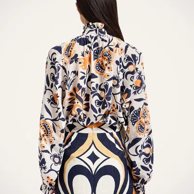 La Doublej Cerere Blouse In Pattern
