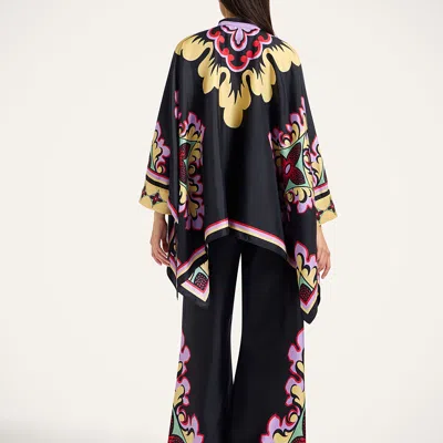 La Doublej La Double J Silk Twill Palazzo Pants With Relaxed Leg Design In Multi