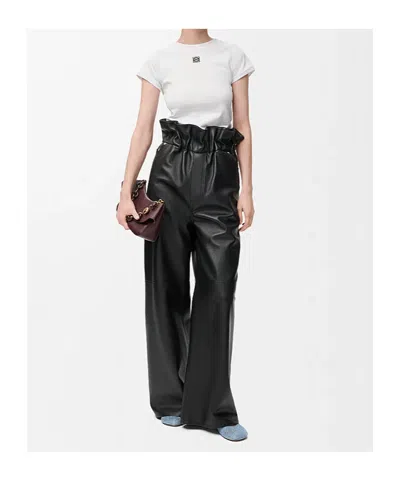 Loewe Anagram Embroidered Cotton-blend Jersey T-shirt In White