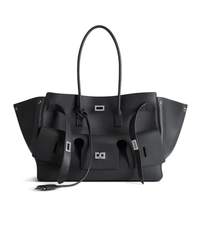 Balenciaga Bel Air Medium Carry All Bag In Black