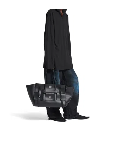 Balenciaga Bel Air Medium Carry All Bag In Black