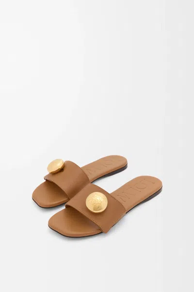 Loewe Pebble Slide In Soft Calfskin