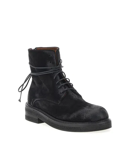 Marsèll Wrap Ankle Round Toe Textured Boots