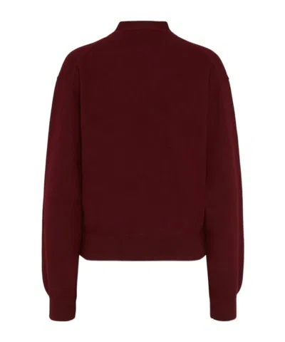 Dsquared2 Short V-neck Sweater Long Sleeves In Transparent