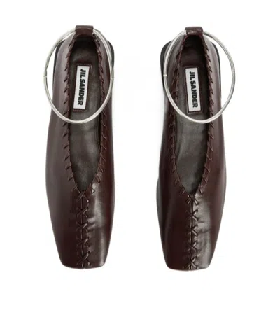 Jil Sander Dancer "ring" In Brown