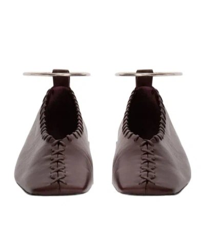 Jil Sander Dancer "ring" In Brown