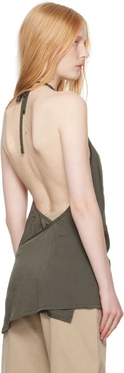 Lemaire Halterneck Wrap Top Asymmetric Hem