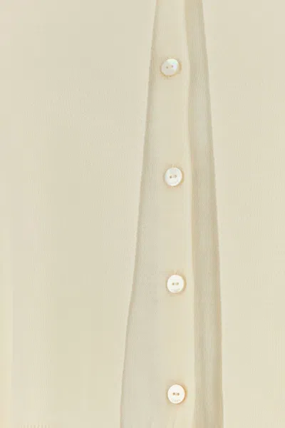 Loewe Double Layer Cardigan In Silver