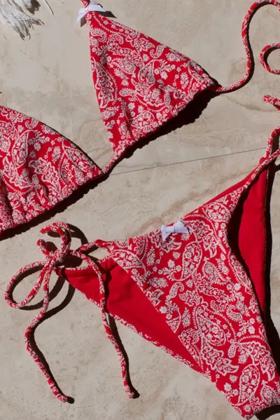 Jmp The Label Bali Bottom - Red Paisley