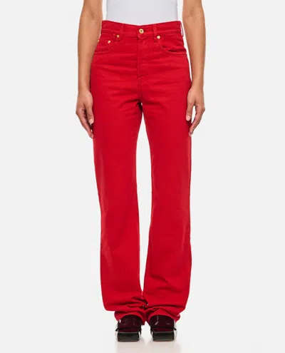 Jacquemus Red High-waist Jeans