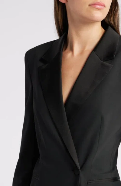 Hugo Boss Boss Dackea Long Sleeve Blazer Minidress In Black