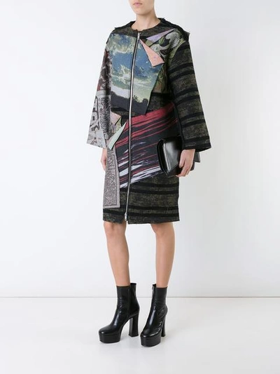 Shop Miharayasuhiro Patched Dress In Multicolour
