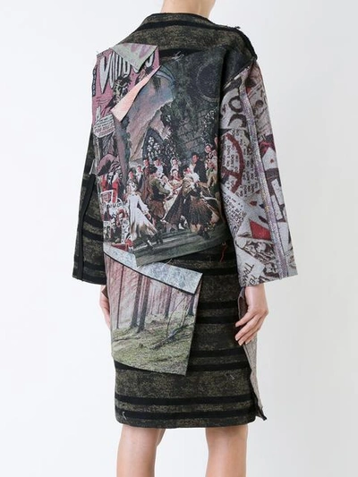 Shop Miharayasuhiro Patched Dress In Multicolour