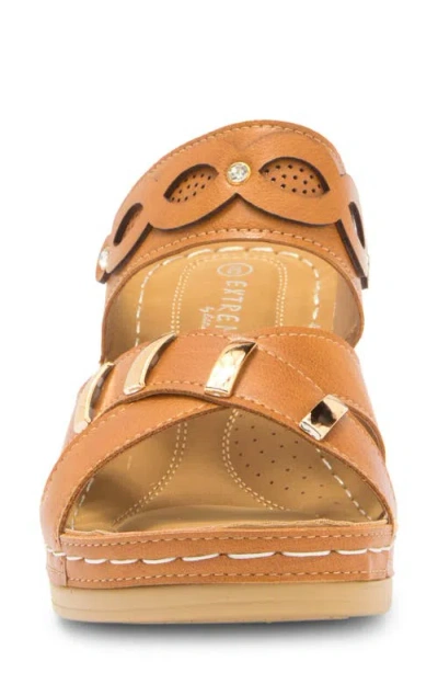 Extreme By Eddie Marc Buckle Wedge Slide Sandal