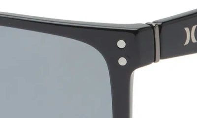 Hurley Rivet 55mm Polarized Shield Sunglasses