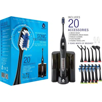 Pursonic S520 Sonic Rechargeable Toothbrush In Black