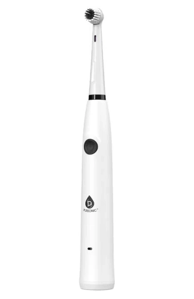 Pursonic X Mario Lopez Usb Rechargeable Electric Toothbrush In White