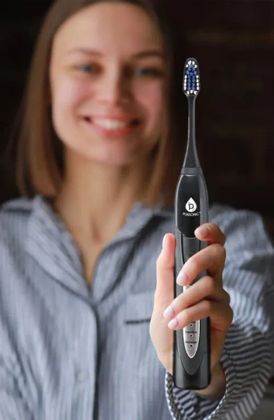 Pursonic S520 Sonic Rechargeable Toothbrush In Black