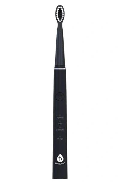 Pursonic Usb Rechargeable Sonic Toothbrush In Black