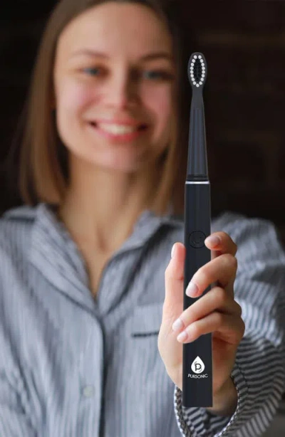 Pursonic Usb Rechargeable Sonic Toothbrush In Black