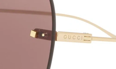 Gucci 60mm Round Sunglasses