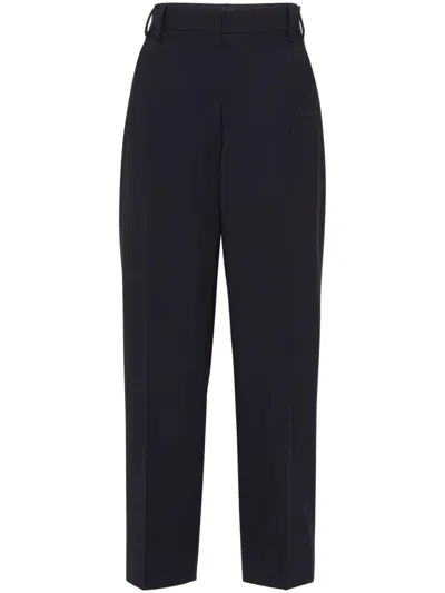 Brunello Cucinelli Fluid Twill Slouchy Trousers