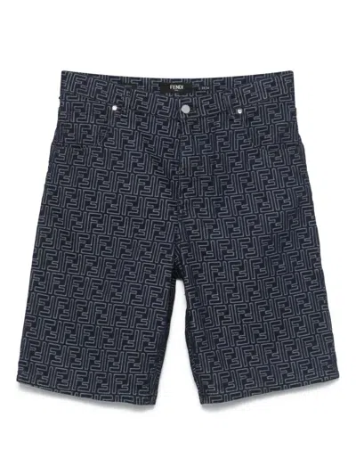 Fendi Short Jeans In Blue