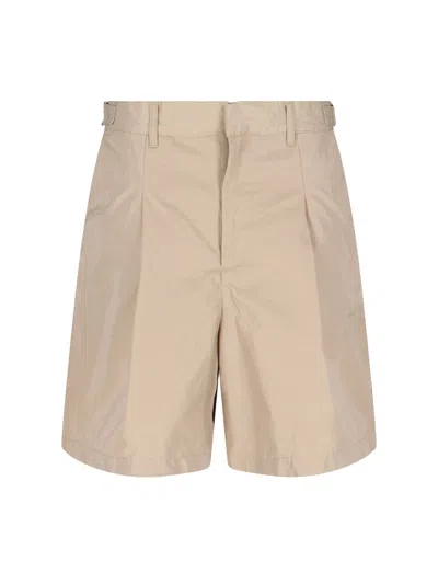 Entire Studios Pleated Cargo Shorts In Neutral