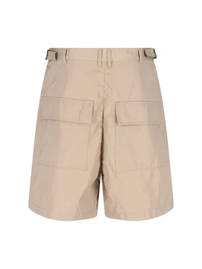Entire Studios Pleated Cargo Shorts In Neutral