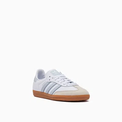 Adidas Originals Womens Adidas Samba Og Logo-print Leather And Suede Low-top Trainers In White