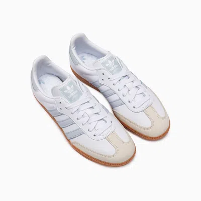 Adidas Originals Womens Adidas Samba Og Logo-print Leather And Suede Low-top Trainers In White