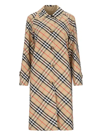 Burberry Reversible Midi Coat In Multi