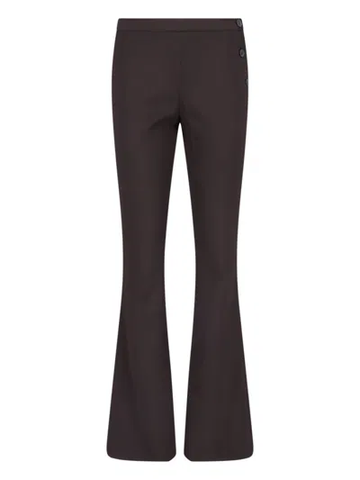 Courrèges Tailored Pants "oblique" In Blue
