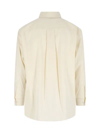 Lemaire Cotton Shirt Jacket In Neutral