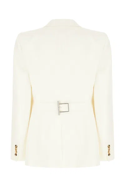 Alexander Mcqueen Mcqueen Women Single-breasted Blazer In Neutral