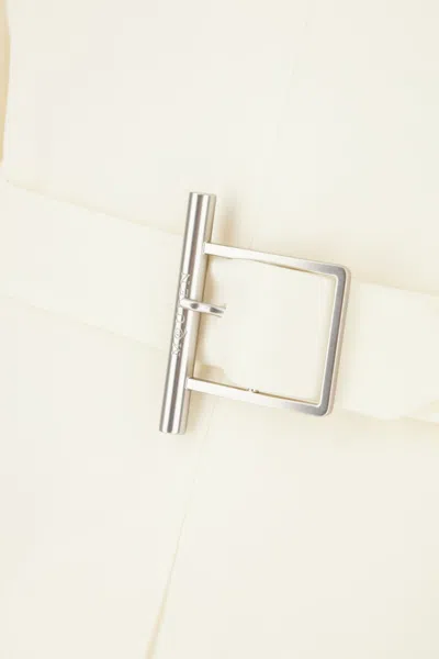 Alexander Mcqueen Mcqueen Women Single-breasted Blazer In Neutral