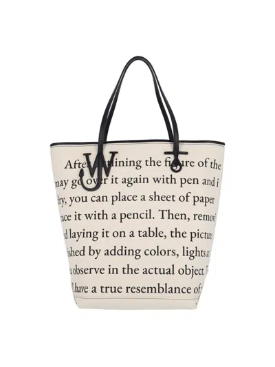 Jw Anderson J. W. Anderson Structured Tote Bag With Contrasting Black Trim