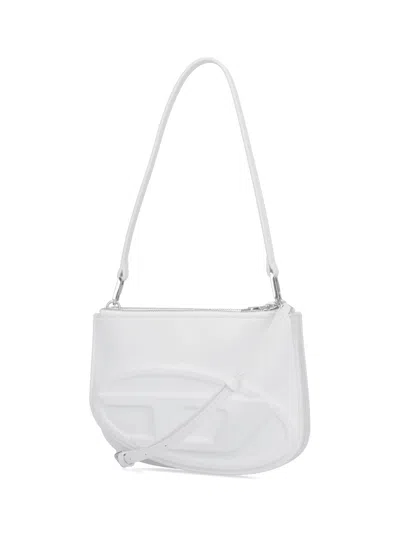 Diesel White 1dr Twin Shoulder Bag