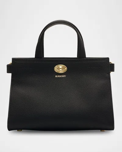 Burberry Mini Shopping Bag Adjustable Strap In Black