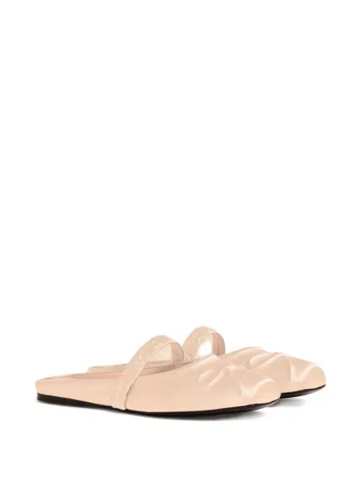 Marni Bow-detail Slip-on Ballet Flats In White