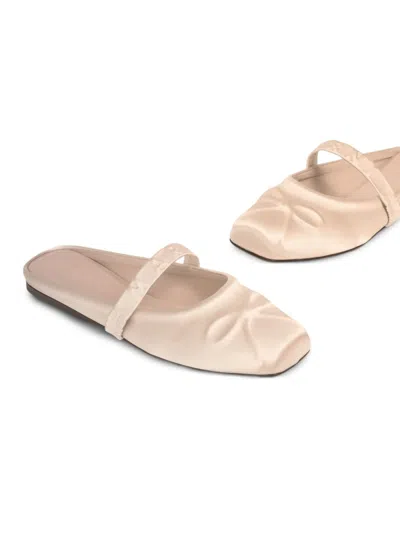 Marni Bow-detail Slip-on Ballet Flats In White